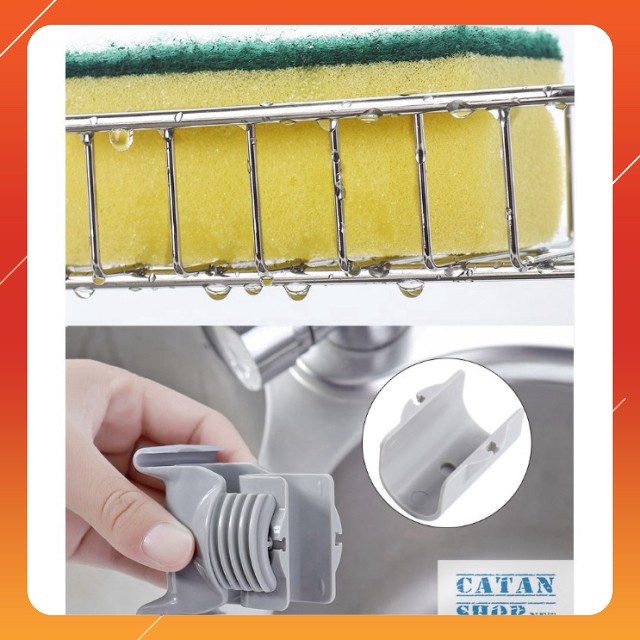 Giỏ treo inox vòi bồn rửa chén tiện dụng