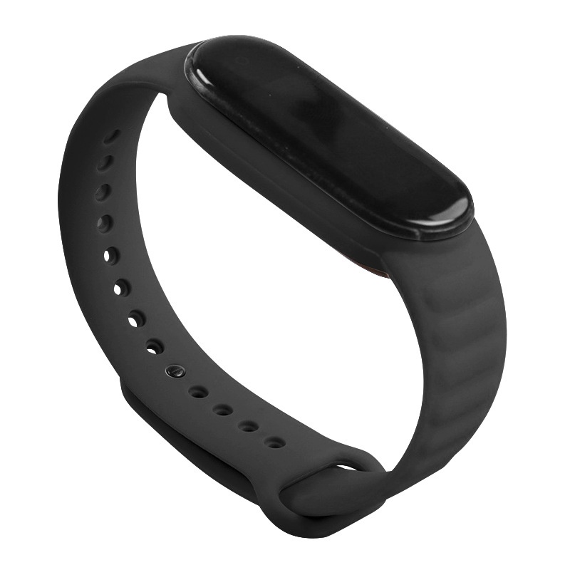 Dây Đeo Thay Thế Chất Liệu Silicon Màu Trơn Cho Mi Band 4/3/6