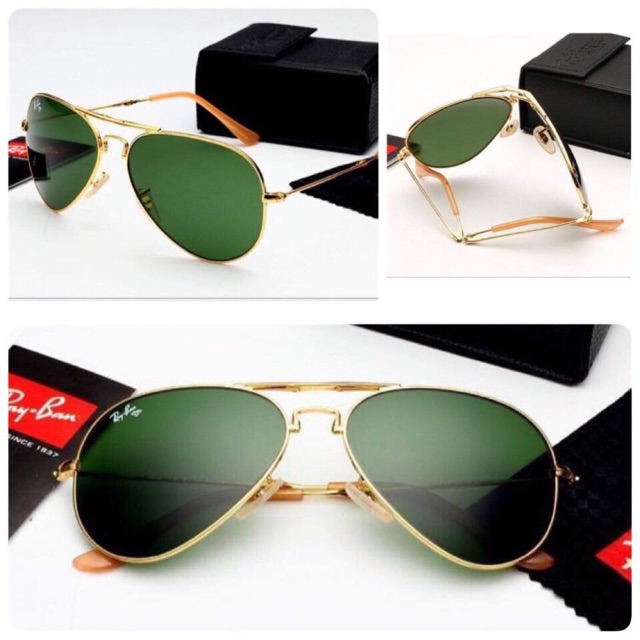 Mắt Kính Rayban Aviator folding Gấp Gọn - Có Hộp