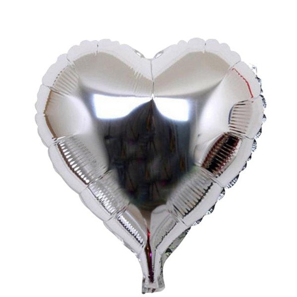 Bóng kiếng nhôm 25cm hình trái tim trang trí tiệc hpbd