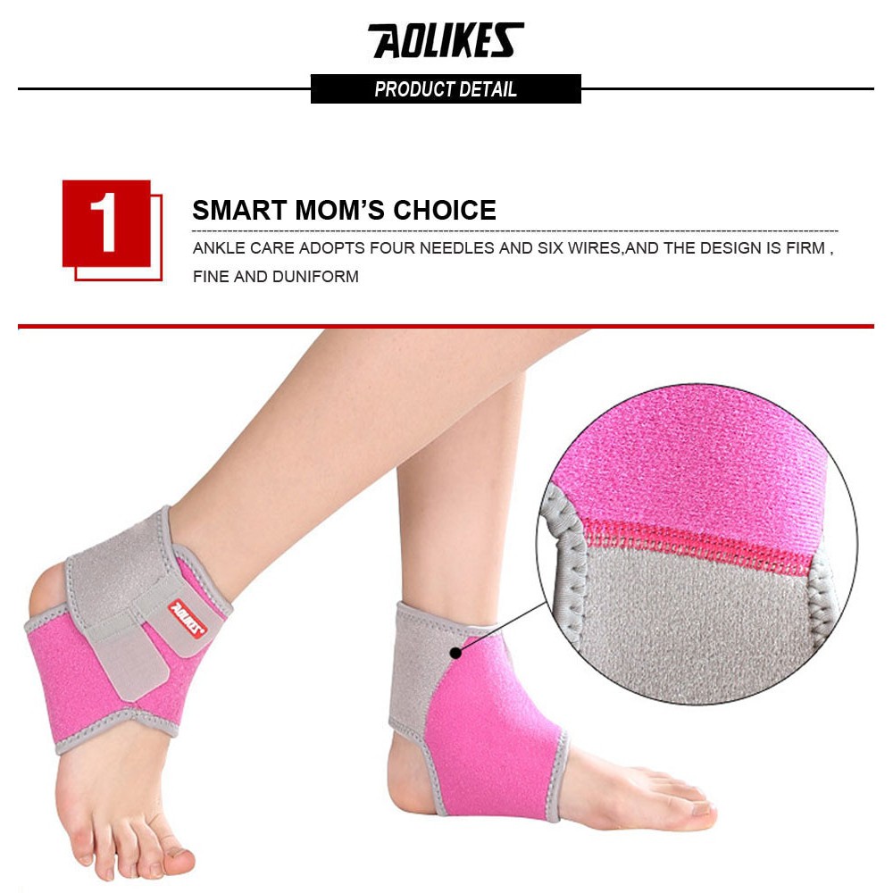 Bộ đai bảo vệ mắt cá chân trẻ em AOLIKES A-7128 thoáng khí children sport ankle protector