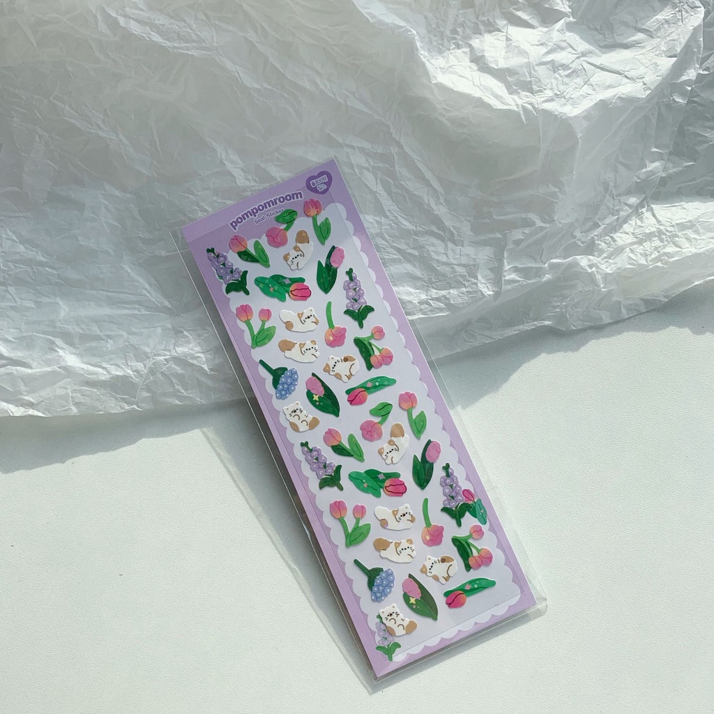 Sticker Dán Trang Trí Hình Động Vật Dễ Thương Lấp Lánh