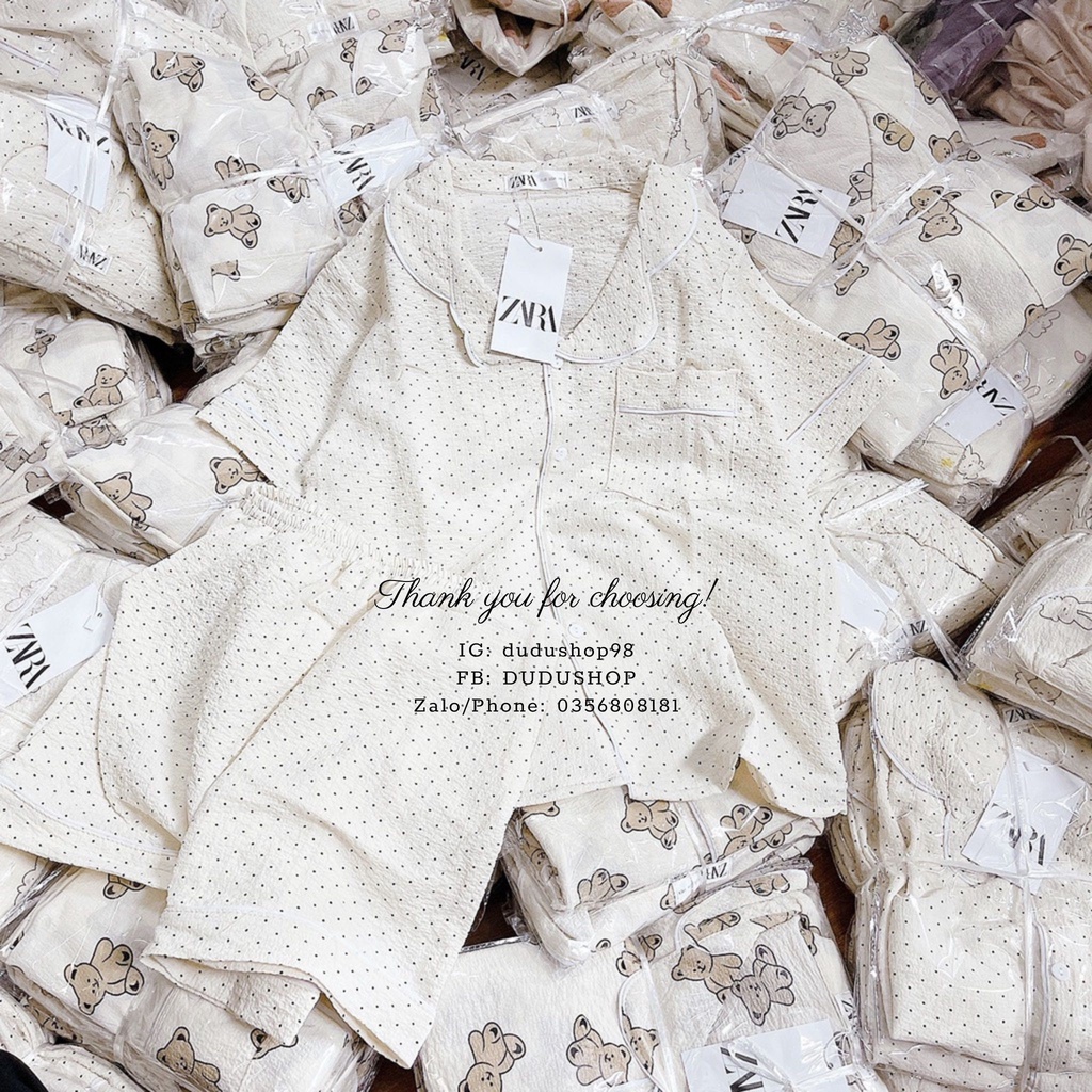 Pijama hình gấu cute dễ thương phong cách Hàn Quốc khách đọc mô tả sản phẩm trước khi đặt hàng giúp em ạ