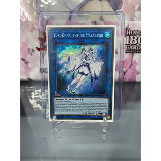 [ Dưa Hấu Yugioh ] Lá bài thẻ bài Yuki Onna the Ice Mayakashi – Secret Rare - Tặng bọc bài nhựa bảo quản