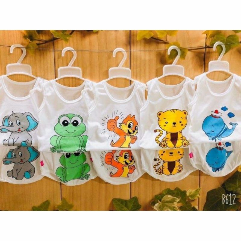 Set 5 bộ cotton bé trai/gái từ 3_15kg