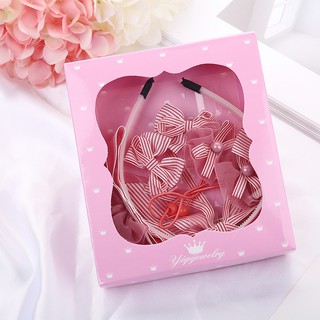 Set 6 kẹp tóc băng đô cho bé gái