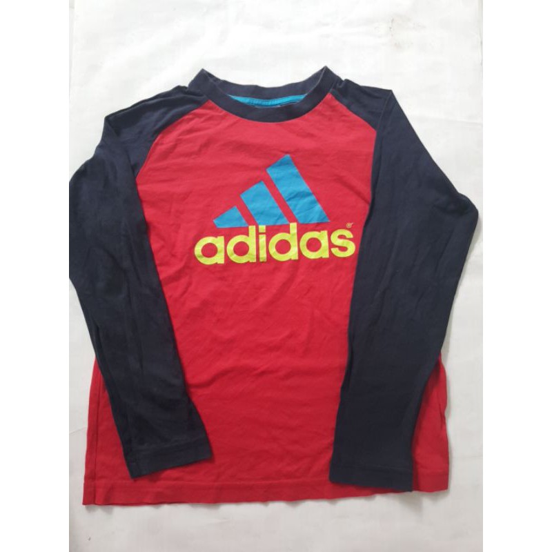 Áo thun bé trai dài tay raglan ADIDAS