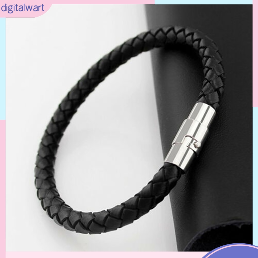 Vòng Tay Dây Da Bện Thời Trang Cá Tính Cho Nam