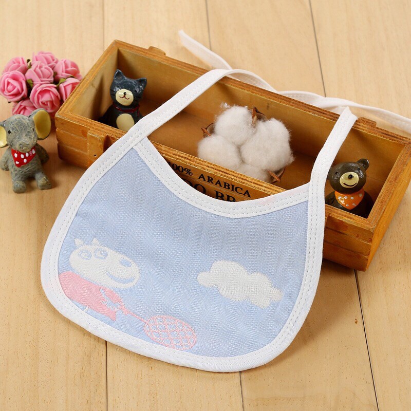 Munchun123: Yếm xô cotton sơ sinh buộc dây, đồ dùng cho bé sơ sinh