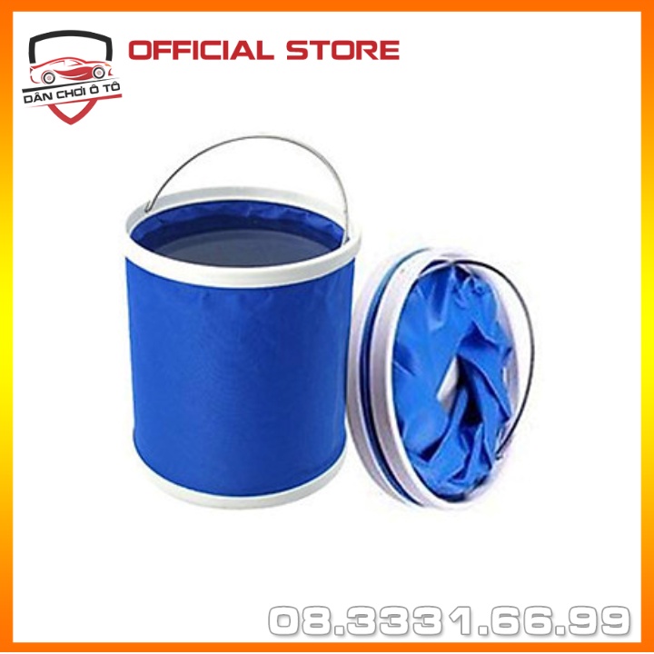 Xô nước 11 lít gấp gọn đa năng lau rửa, đi phượt, câu cá, đựng đồ, chứa nước tiện dụng