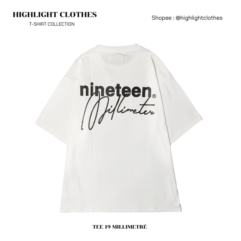 ÁO THUN NAM NỮ IN CHỮ 19MILI FORM RỘNG UNISEX NAM NỮ