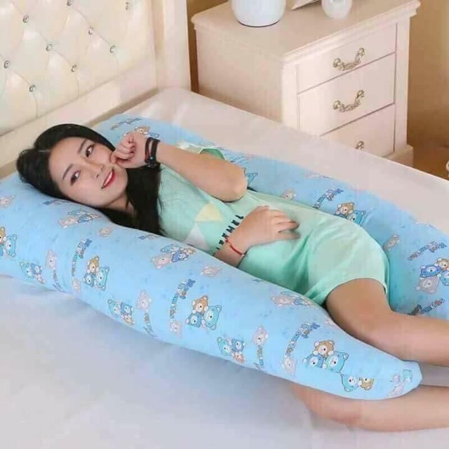 GỐI ÔM CHỮ U GIÚP BÀ BẦU NGON GIẤC,HẾT ĐAU LƯNG, KHÔNG LO CHUỘT RÚT!