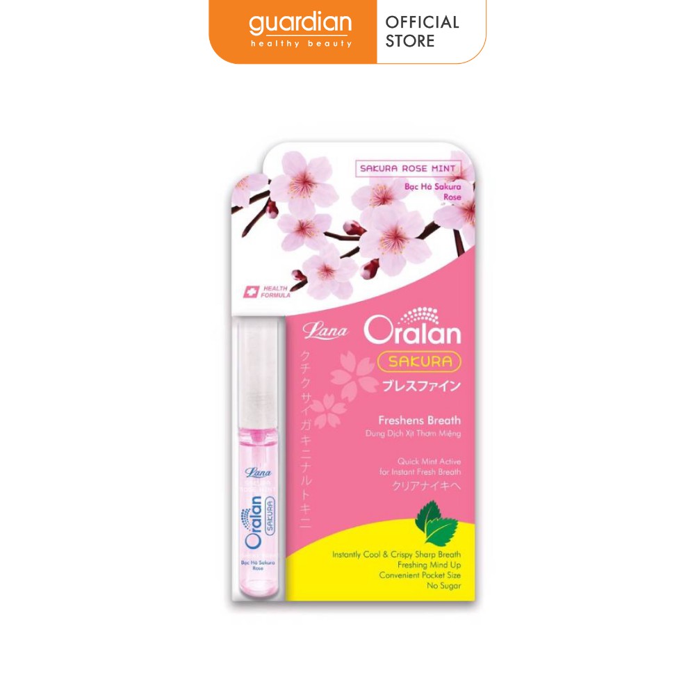 Lana Xịt Thơm Miệng Bạc Hà Sakura Rose 8ml