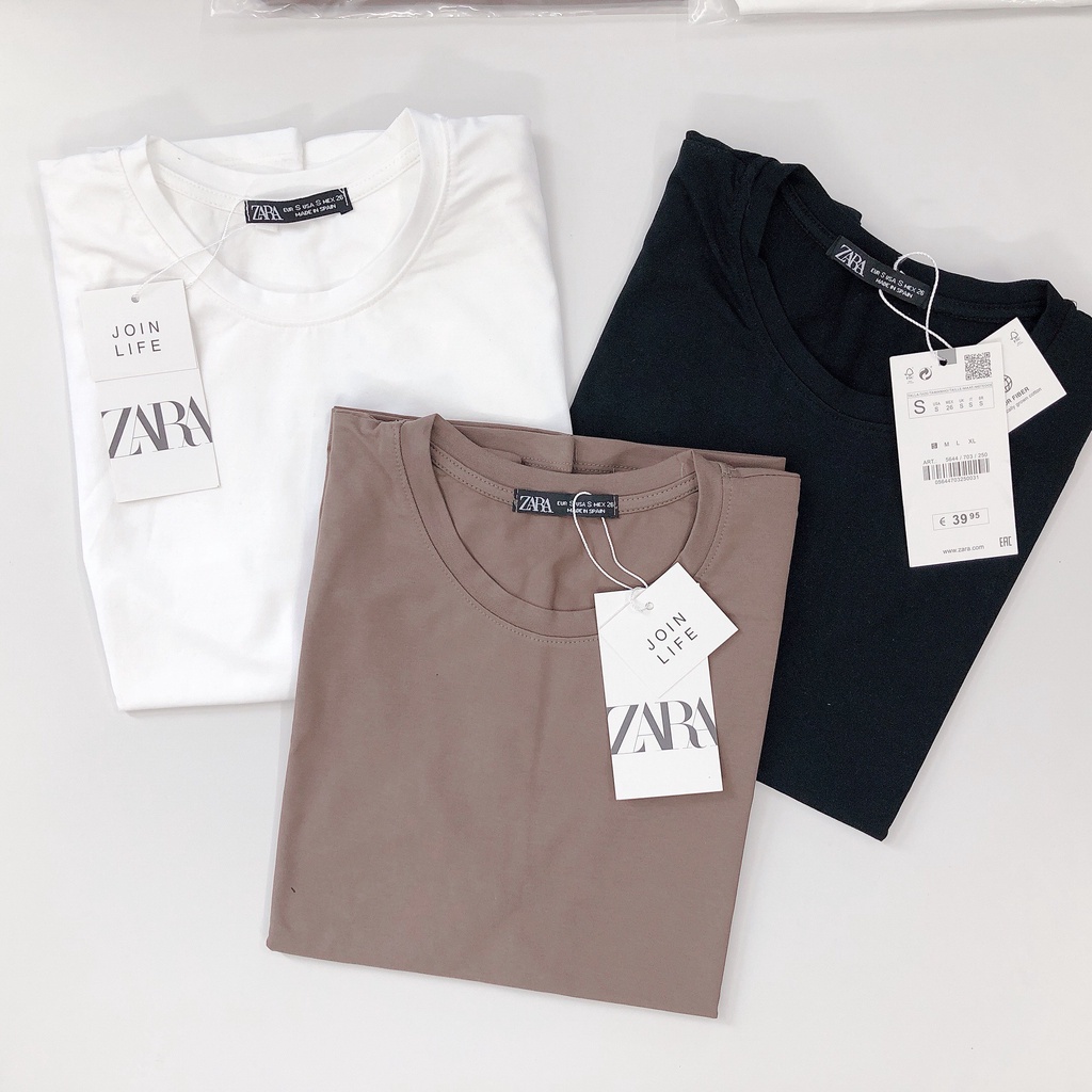 ÁO PHÔNG ĐỘN VAI ZARA - 100% Cotton