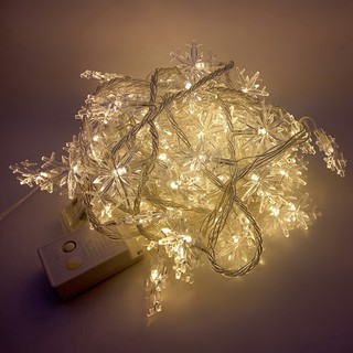 Đèn led dây trang trí nhà cửa hình bông tuyết xinh lung linh