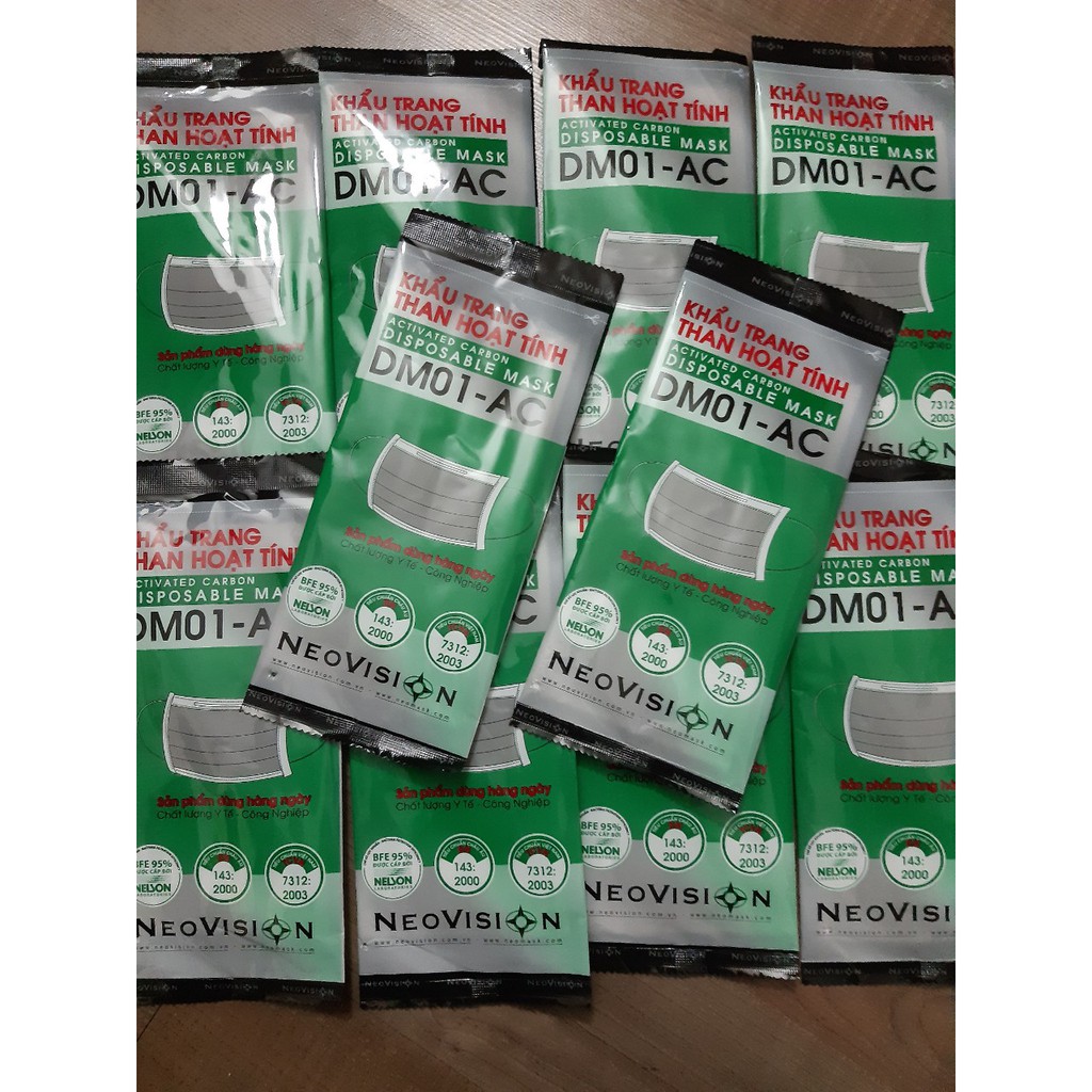 [CHÍNH HÃNG NEOVISION] GÓI KHẨU TRANG THAN HOẠT TÍNH 4 LỚP SIÊU DÀY THAN HOẠT TÍNH CHỐNG BỤI KHÁNG KHUẨN | BigBuy360 - bigbuy360.vn