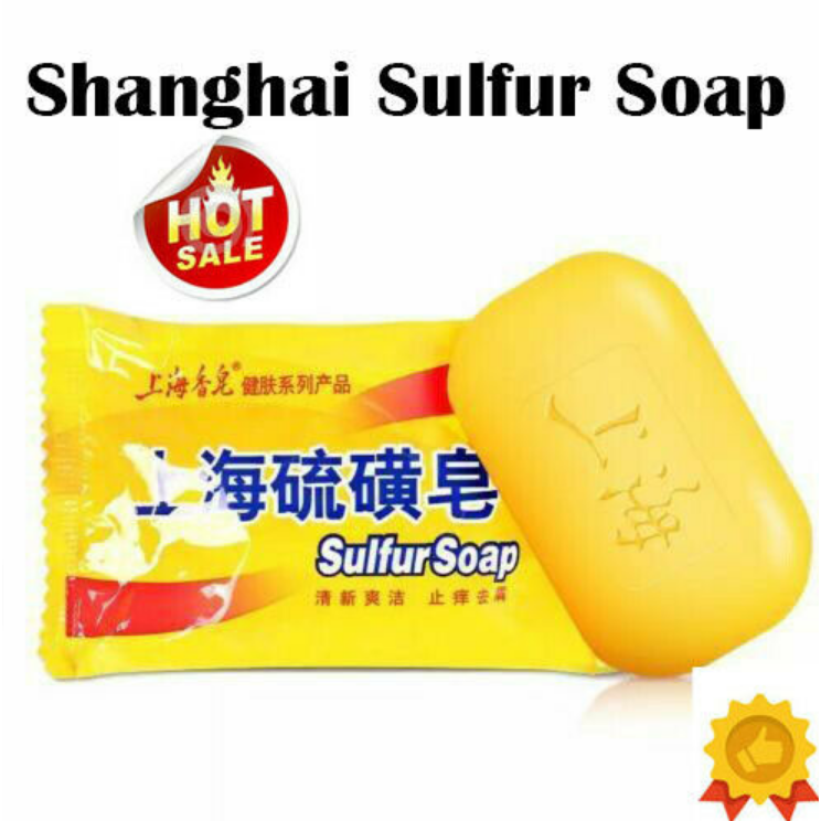 [Hàng mới về] Bánh xà phòng lưu huỳnh cải thiện mụn/bệnh vẩy nến/nấm/ngứa hiệu quả an toàn