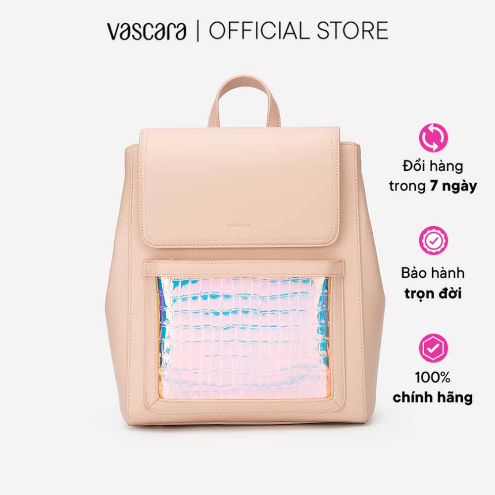Vascara Balo Phối Hologram Vân Da Cá Sấu - BAC 0159