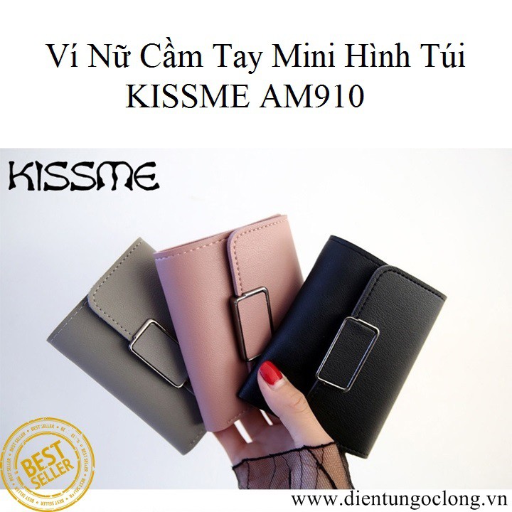 Ví Cầm Tay Nữ Mini Hình Túi KISSME AM910
