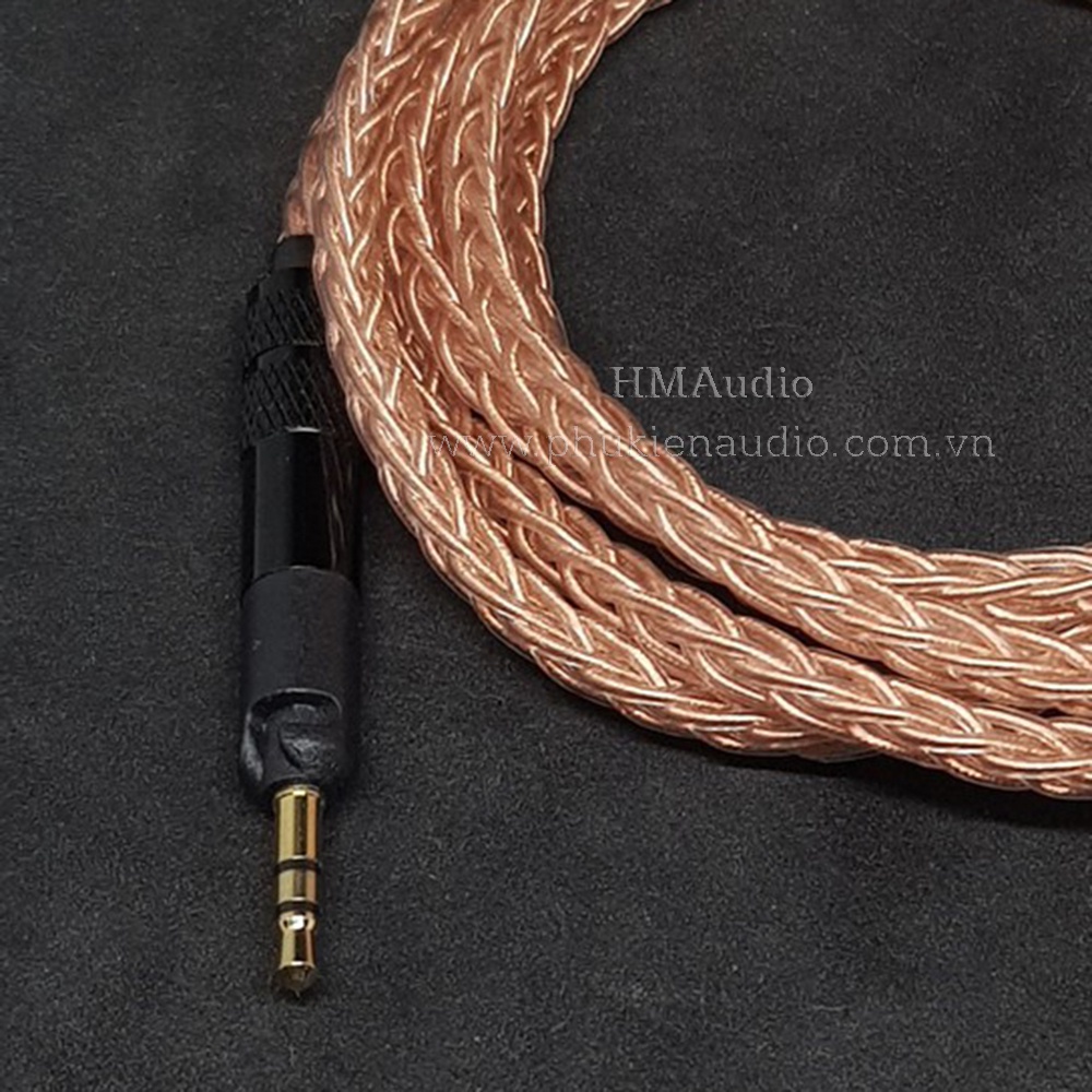Dây tai nghe đồng OFC 1.0mm tết 8 - Sennheiser HD598/ HD560s