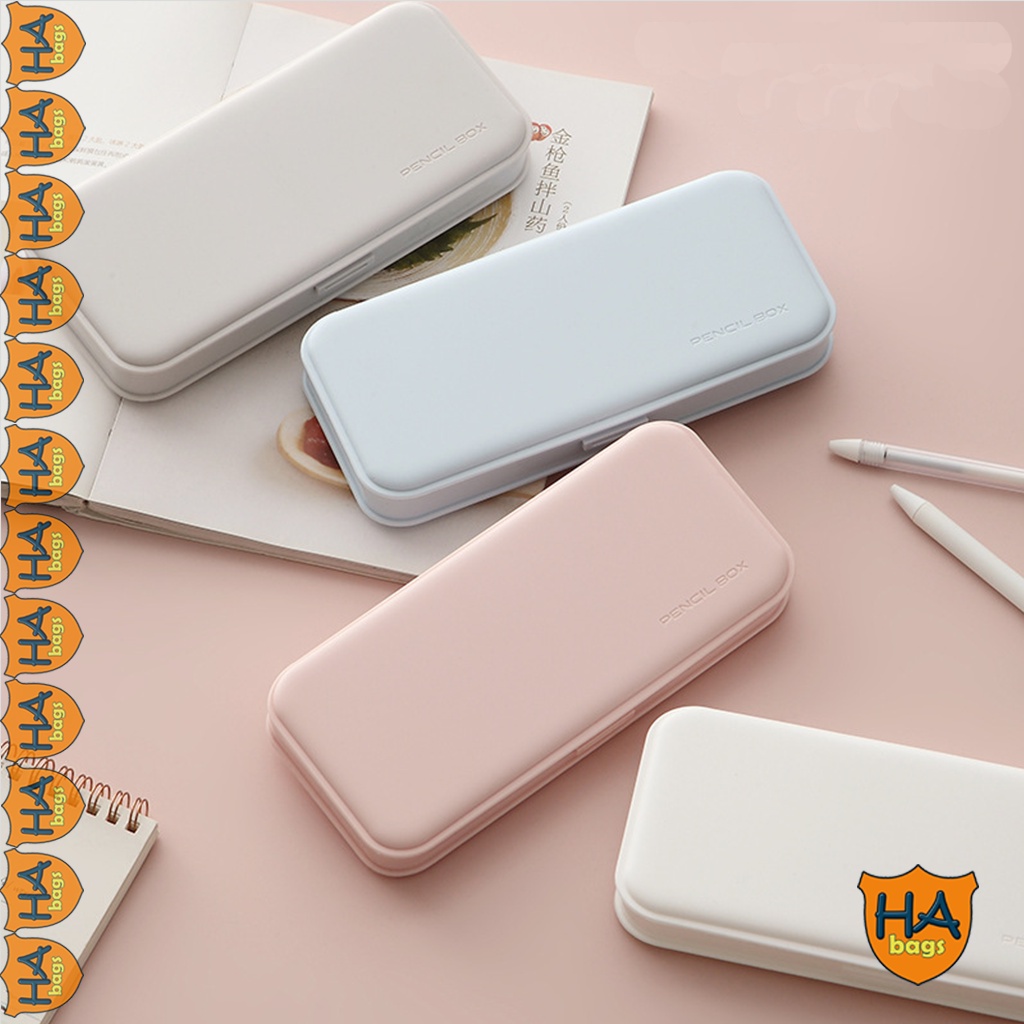 Hộp bút chữ nhật kt 21x9x3cm hộp đựng bút học sinh nhiều ngăn, đồ dùng học tập HB1004