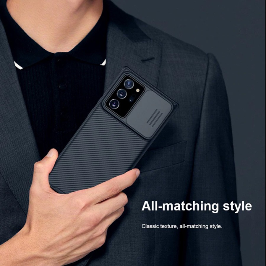 Ốp lưng cao cấp Note 20 Ultra Nillkin CamShield Pro bảo vệ cụm camera lồi tốt nhất
