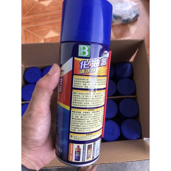 Dung Dịch Tẩy Rửa Chế Hoà Khí, Bình Xăng Con BONTY 450ml