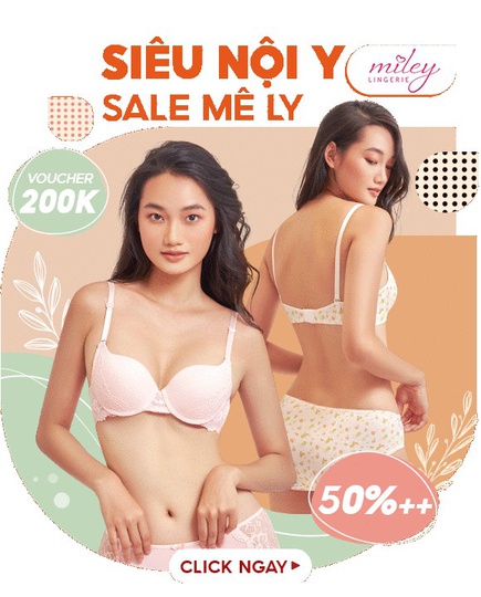 Mã giảm giá Shopee cho các sản phẩm nội y nữ cao cấp Miley