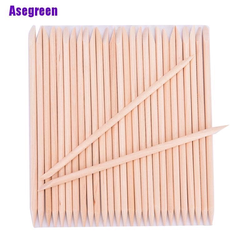 Que gỗ làm móng, chấm viền móng, đẩy da (2 que)