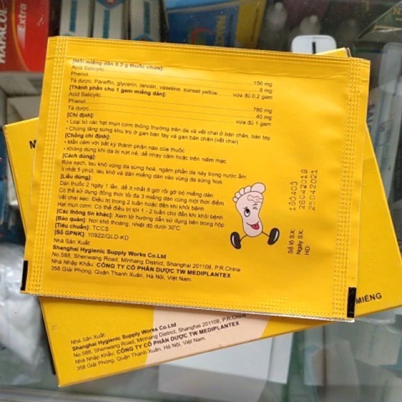 Miếng dán mụn cơm ,mụn cóc Plaster