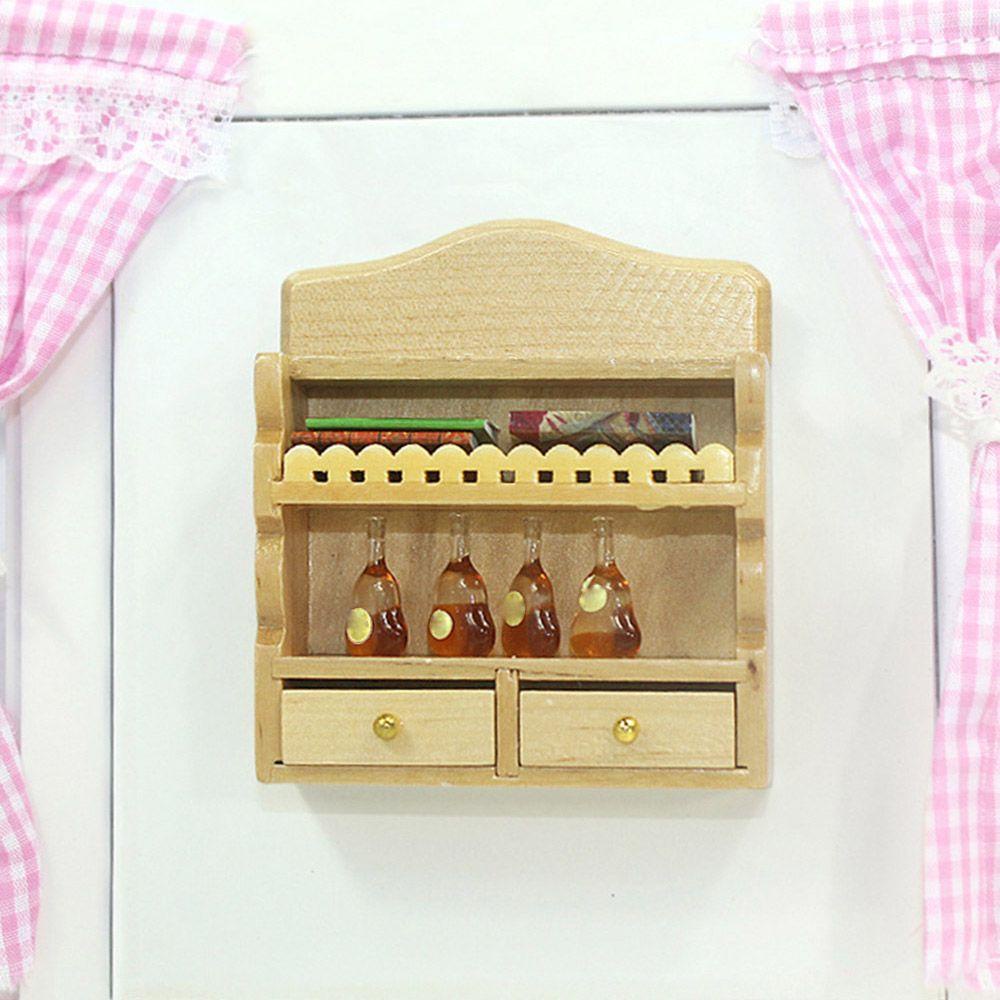 Mô Hình Kệ Mini Tỉ Lệ 1 / 12 Dùng Để Trang Trí Nhà Búp Bê