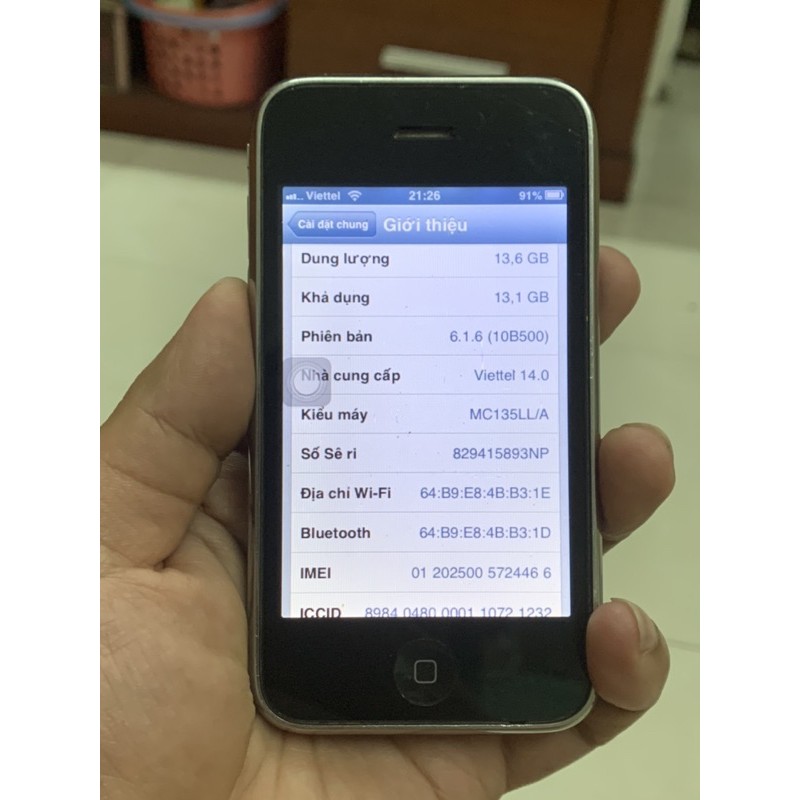 Điện thoại Iphone 3Gs 16G bản LL/A zin đẹp st | BigBuy360 - bigbuy360.vn