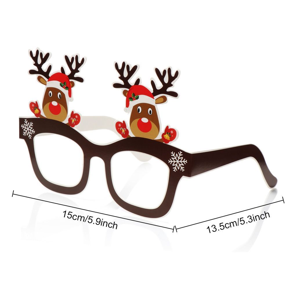 Set 9 mắt kính họa tiết giáng sinh/tuần lộc/ông già noel/tuần lộc làm phụ kiện chụp ảnh cho bé | BigBuy360 - bigbuy360.vn