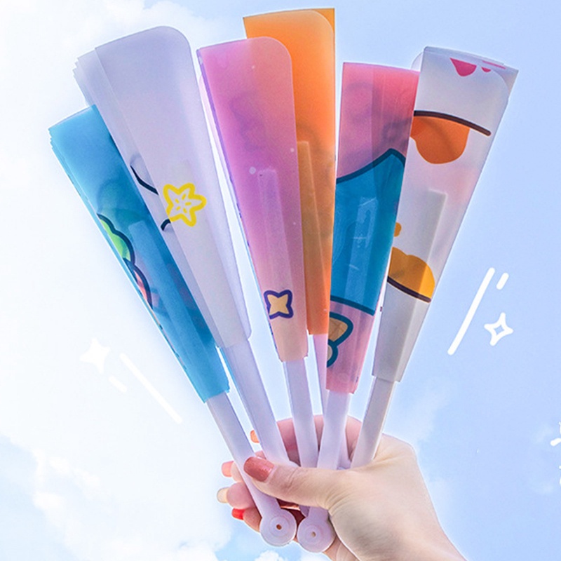Tmdbyx Quạt Nhựa Mini Xếp Gọn In Hoạt Hình Kiểu Trung Hoa Dễ Thương Cho Bé