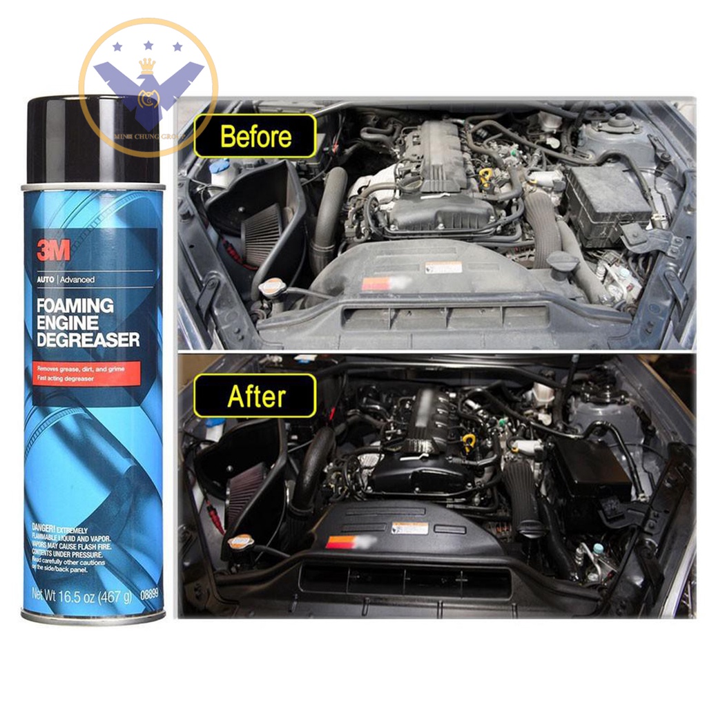 Chai vệ sinh khoang máy ô tô 3M Foaming Engine Degreaser 08899 467g