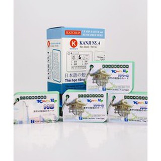 COMBO trọn bộ KatchUp Flashcard sơ cấp tiếng Nhật N5,4 từ vựng, ngữ pháp, kanji, bảng chữ cái