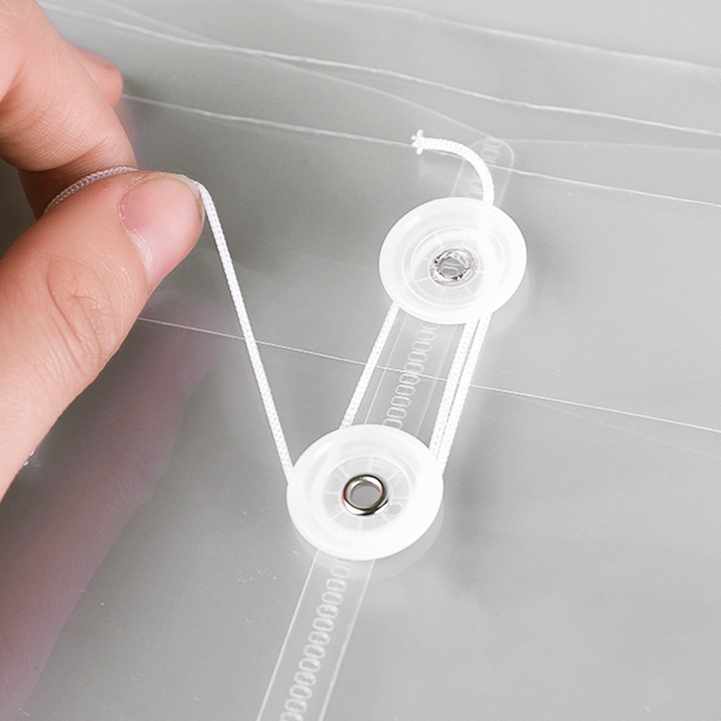 Bộ 12 Bìa Thư Tài Liệu Khổ A4 Bằng Nhựa Poly Màu Trong Suốt Kèm Nút Và Dây Buộc Tiện Dụng