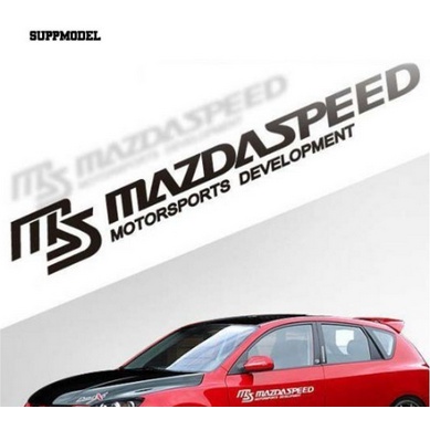 Logo Sticker  miếng dán tem decal phản quang trang trí  cho xe hơi ô tô chữ Mazda Speed MazdaSpeed 2