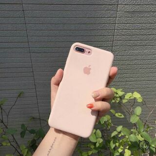[ MUA 2 TẶNG 1] Ốp Chống Bẩn Silicone Lót Nỉ Màu Hồng Nude Siêu Mịn