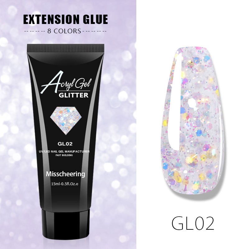 [Hàng mới về] Gel sơn móng tay UV Acrylic ALEX kim tuyến lấp lánh không gây đau 15ml | BigBuy360 - bigbuy360.vn