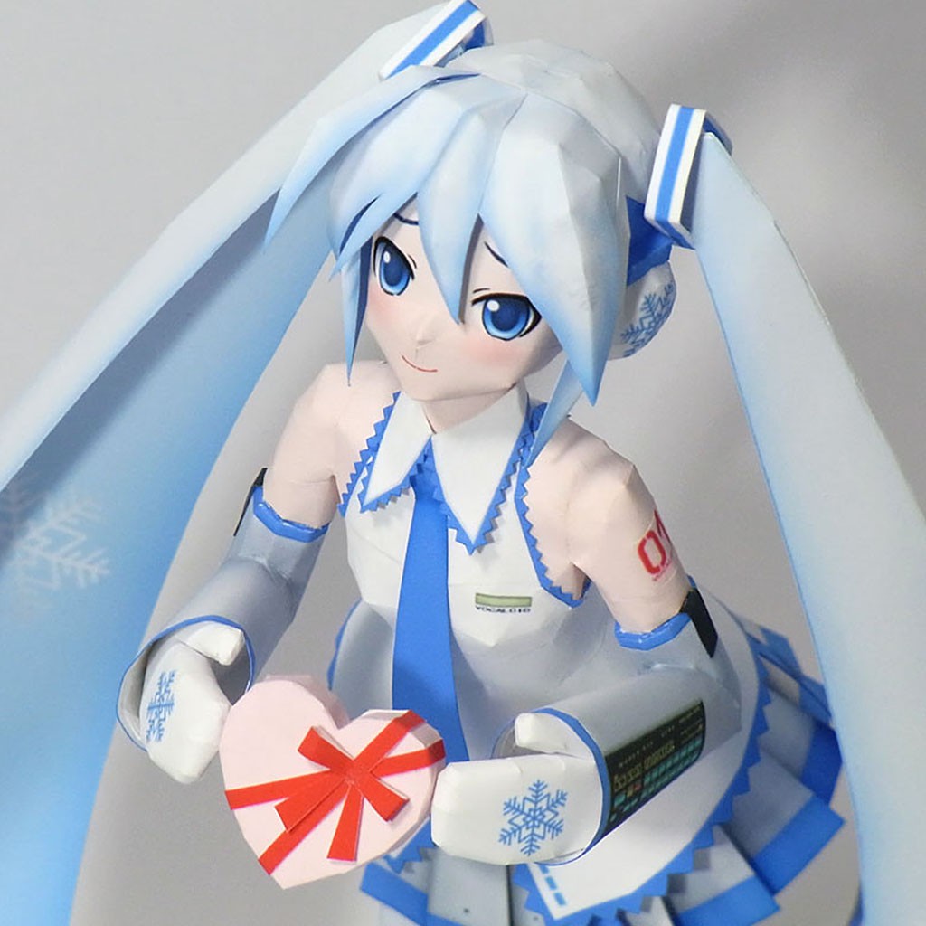 Mô hình giấy Anime Girl Snow Miku ver 2