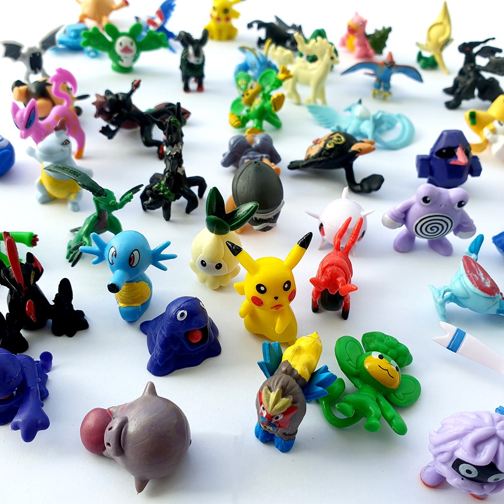 Combo đồ chơi mô hình 144 Pokemon mini Mega huyền thoại đa hệ nhiều màu cho bé vui chơi tặng kèm 2 Spinner hình quả bóng