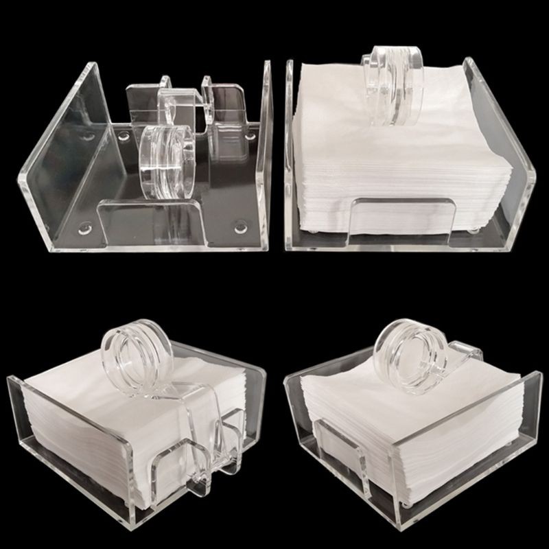 Hộp Đựng Khăn Giấy Hình Vuông Chất Liệu Acrylic