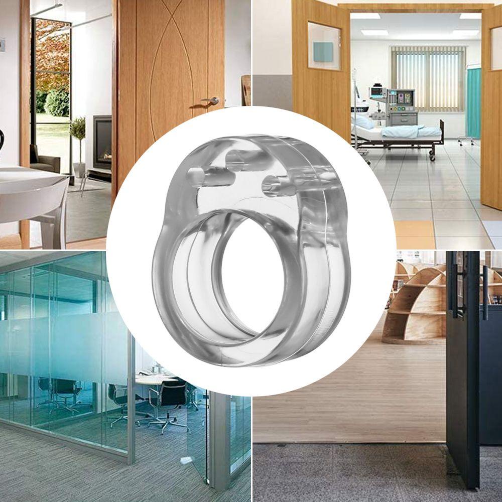 SUYO Miếng Chặn Cửa Bằng PVC Trong Suốt Bảo Vệ An Toàn