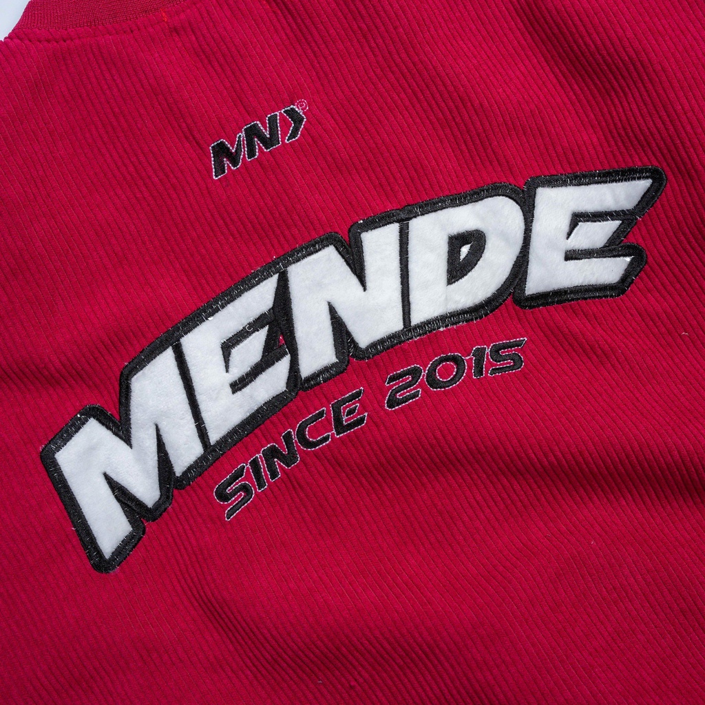 Mende - Paranoid Varsity Đỏ - áo khoác bóng chày nam màu đỏ