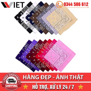 [FLASH SALE]  Khăn Bandana - Khăn Turban  Họa Tiết Cá Tính 55x55 cm