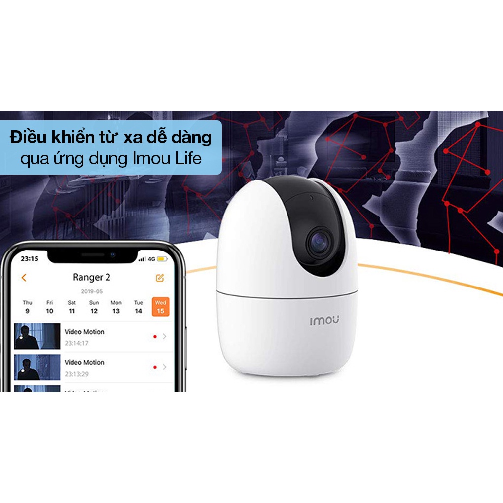 [Hỏa Tốc - HN] Camera WIFI XOAY 360 IMOU Ranger2 A42 A42P-A22EP Trong Nhà Còi Hú Báo Động, chính hãng, bảo hành 24 tháng