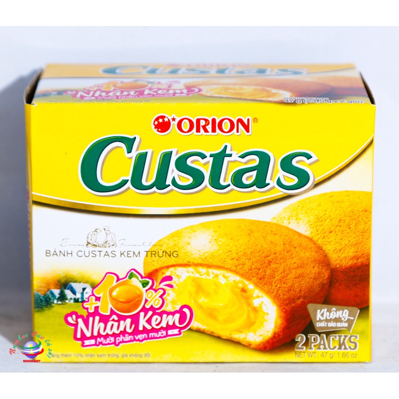 Bánh kem trứng Custas hộp 47g