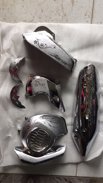 Bộ trang trí  xe Janus(6 món) crom chính hãng