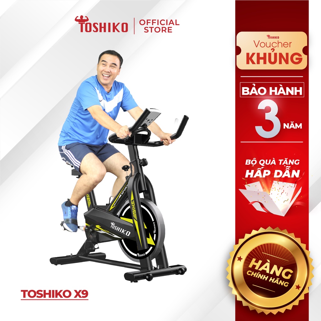 Xe đạp tập thể dục thể thao, gym, fitness tại nhà Toshiko X9 - giúp tăng cơ, giảm mỡ hiệu quả